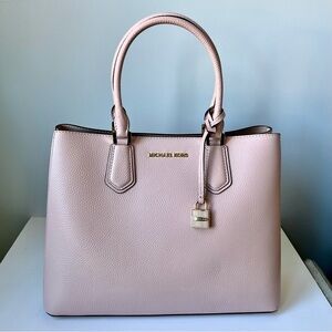 Michael Kors Pink Leather Satchel Bag